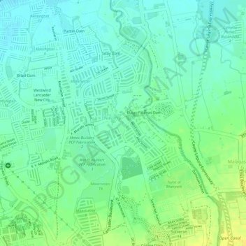 Kaliwa Dam地形图、海拔、地势