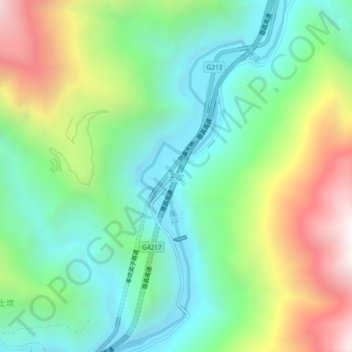 玉龙地形图、海拔、地势