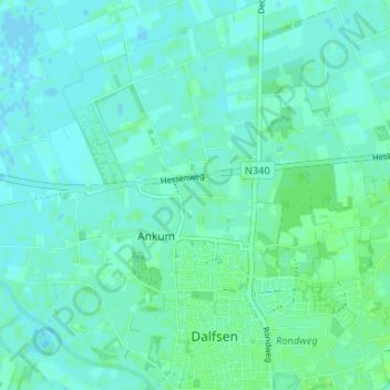 Engelland地形图、海拔、地势