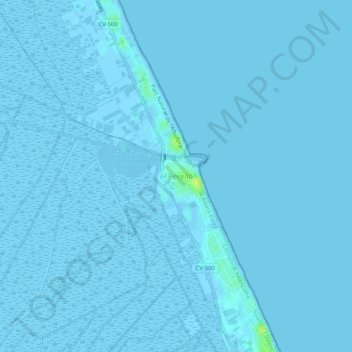 el Perelló地形图、海拔、地势