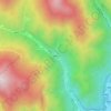 细镜坞地形图、海拔、地势