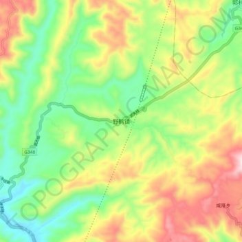 野鹤镇地形图、海拔、地势