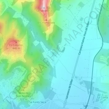 Raixa地形图、海拔、地势
