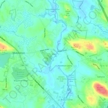 Howe地形图、海拔、地势