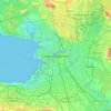 聖彼得堡地形图、海拔、地势