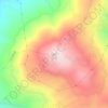 汉山地形图、海拔、地势