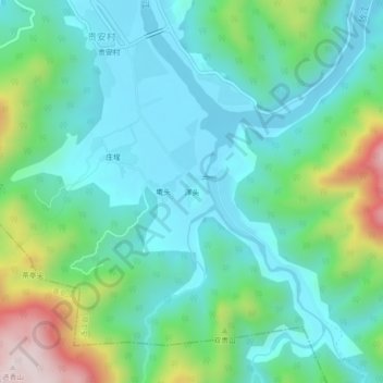 洋头地形图、海拔、地势
