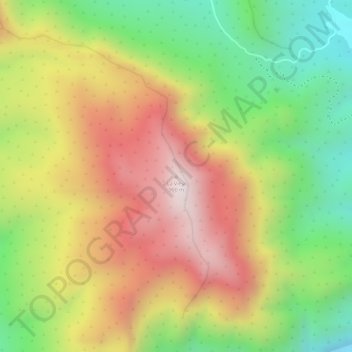 La Vieja地形图、海拔、地势