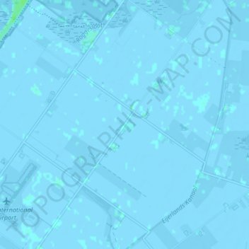 Midden-Eierland地形图、海拔、地势