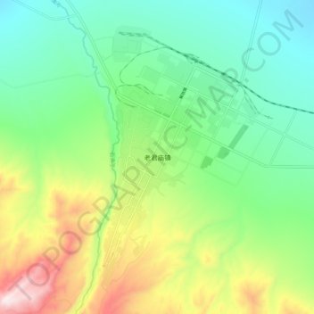 老君庙镇地形图、海拔、地势
