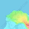 Princeville地形图、海拔、地势