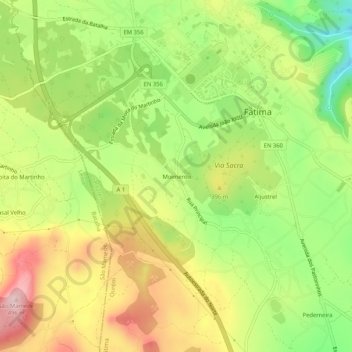 Moimento地形图、海拔、地势