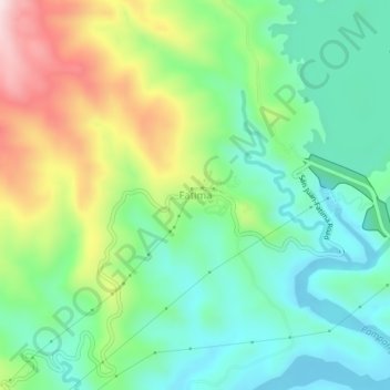 Fatima地形图、海拔、地势