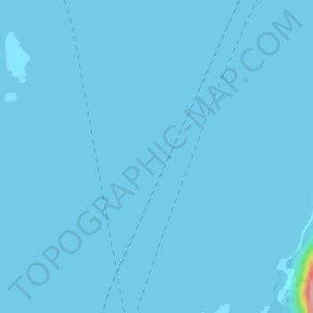 Værangfjorden地形图、海拔、地势