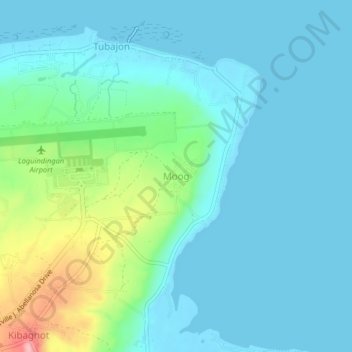 Moog地形图、海拔、地势