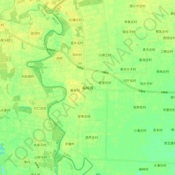 桑梓镇地形图、海拔、地势