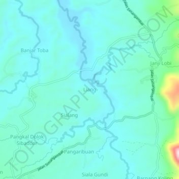 Liang地形图、海拔、地势