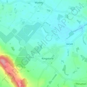 Webton地形图、海拔、地势