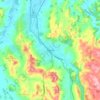 Te Kūiti地形图、海拔、地势