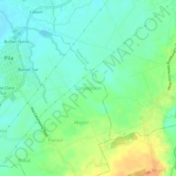 Concepcion地形图、海拔、地势