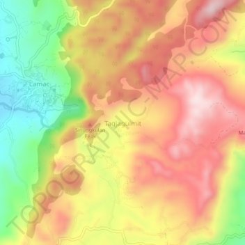 Tagjaguimit地形图、海拔、地势