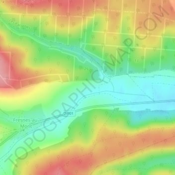 Ban Saint-Role地形图、海拔、地势