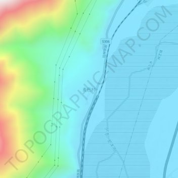 麦巴村地形图、海拔、地势