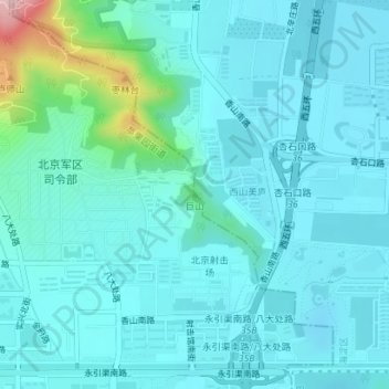 巨山地形图、海拔、地势