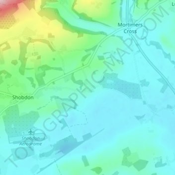 Ledicot地形图、海拔、地势