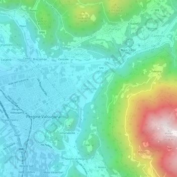 Zivignago地形图、海拔、地势