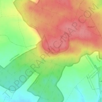 Domburg地形图、海拔、地势
