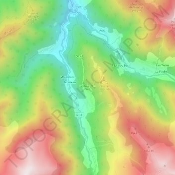 La Ruse d'En Haut地形图、海拔、地势