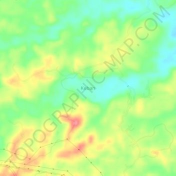 Keban地形图、海拔、地势
