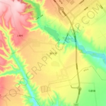 坡头镇地形图、海拔、地势