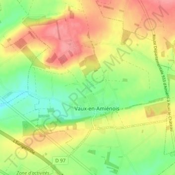 La Croisette地形图、海拔、地势