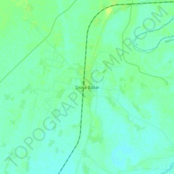 Siswa Bazar地形图、海拔、地势