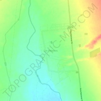Los Palacios地形图、海拔、地势