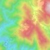 周岱村地形图、海拔、地势