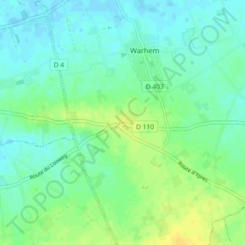 Haeghe Meulen地形图、海拔、地势