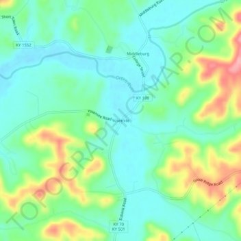 Yosemite地形图、海拔、地势