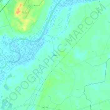 Closs地形图、海拔、地势