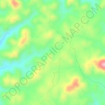الوقباء地形图、海拔、地势