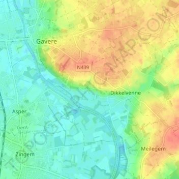 Rotse地形图、海拔、地势