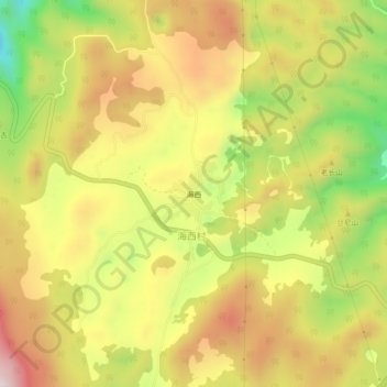海西地形图、海拔、地势