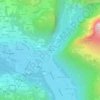 Les Moulins地形图、海拔、地势