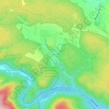 Rosental地形图、海拔、地势