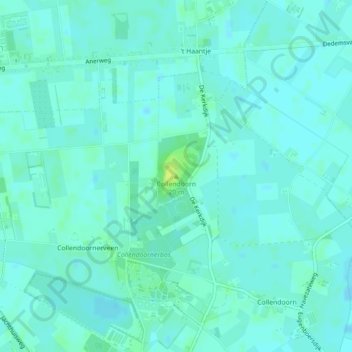 Collendoorn地形图、海拔、地势