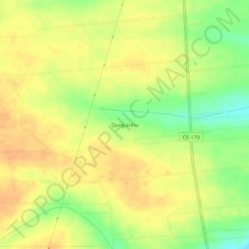 Gorguinho地形图、海拔、地势