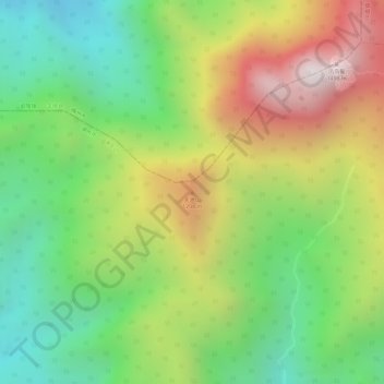 天池山地形图、海拔、地势