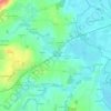 L'Aulne地形图、海拔、地势